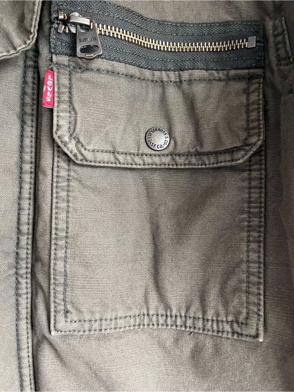 Levi's Olive Green Military Field Jacket - Picture 7 of 11